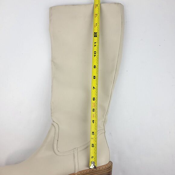 Steven by Steve Madden Calda Boots Faux Leather Off White Size 9M - Picture 4 of 16